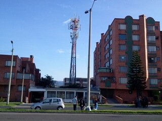 antena en la ciudad de Bogotá